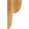 Ekena Millwork Crestline Rough Sawn Corbel, Western Red Cedar, 6"W x 8"D x 16"H COR06X08X16CRE00RWR - alternate 4